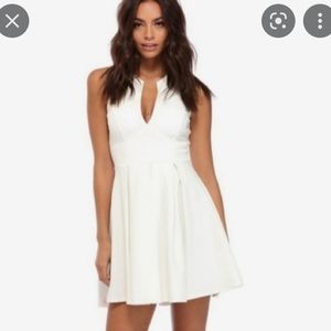 White  Skater Mini Dress